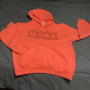 Bright Coral 'MAMA' Hoodie